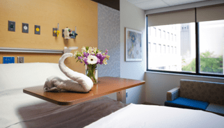 Interior of a room in University Hospitals MacDonald Women’s Hospital.